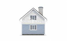 095-002-П Проект двухэтажного дома мансардой, бюджетный загородный дом из бризолита Рославль, House Expert