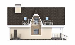 125-001-Л Проект двухэтажного дома мансардой, современный коттедж из бризолита Смоленск, House Expert