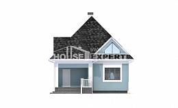 110-001-Л Проект двухэтажного дома мансардой, уютный домик из твинблока Десногорск, House Expert