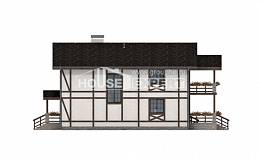 250-002-Л Проект двухэтажного дома с мансардным этажом и гаражом, средний домик из кирпича Ярцево, House Expert