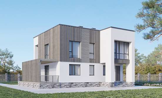 150-017-П Проект двухэтажного дома, недорогой загородный дом из пеноблока Десногорск | Проекты домов от House Expert