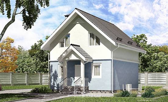 095-002-П Проект двухэтажного дома мансардой, простой дом из бризолита, Вязьма