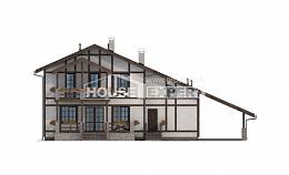 250-002-Л Проект двухэтажного дома с мансардой, гараж, простой загородный дом из кирпича Смоленск, House Expert