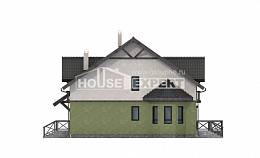 120-003-П Проект двухэтажного дома мансардой, классический коттедж из поризованных блоков Ярцево, House Expert