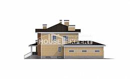 350-002-Л Проект трехэтажного дома и гаражом, современный дом из кирпича, Гагарин