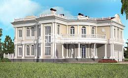 505-001-П Проект двухэтажного дома, гараж, огромный коттедж из арболита Ярцево, House Expert